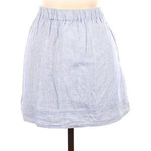 J. CREW Blue Pinstripe Seersucker Skirt